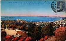 CPA AK Super CANNES - Vue sur