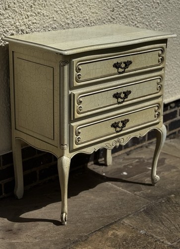 Vintage french painted - painted, chest