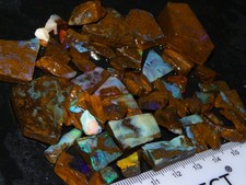 378cts Queensland Boulder Opal Rubs/Rough Parcel Some Nice Fires Specimens NR Au