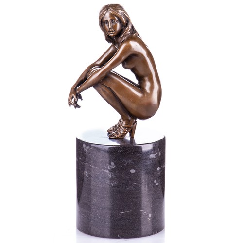 Bronze sculpture female - of, a