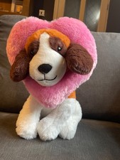 dog teddy bear with heart