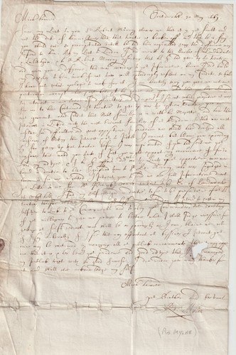 1669 letter robert mylne - 1669,