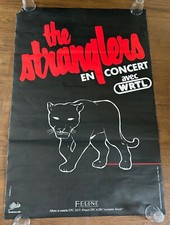 The Stranglers - Feline - Original French Promo Concert Poster, Rare Punk