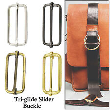 50mm Metal Rectangle Tri-Glide Slide Buckle Adjustable Webbing Strap for Bags
