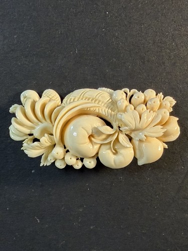 Vintage hand carved cream - vintage,