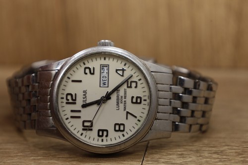 Pulsar lumibrite watch silver - watch,