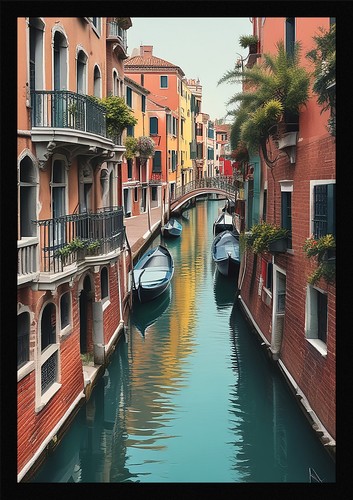 Intimate venice canals framed - intimate,
