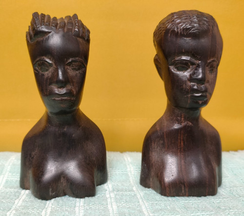 Carved small ebony african - small,