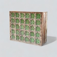 1990s Vintage Indian Hand-Carved Teak Reception Counter Desk with Drawers