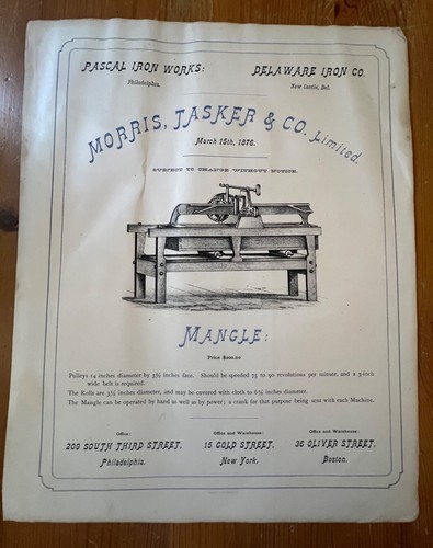 Rare 1876 antique broadside - broadside, ad
