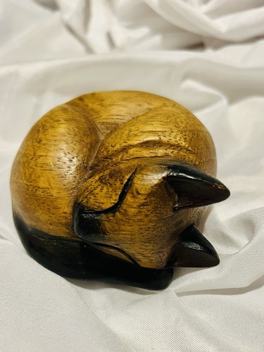 Vintage hand carved sleeping - hand,