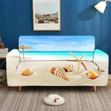 Conch Rough Sand Stretch Sofa Cover Lounge Couch Slipcover Recliner Protector