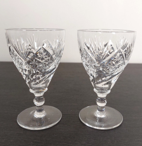 Webb corbett crystal glass - corbett, x2