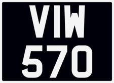 VOLKSWAGEN DATELESS NUMBER