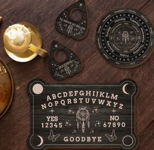 Wooden ouija spirit board - ouija,