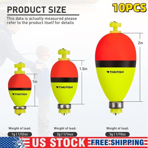 10pcs fishing bobbers floats - fishing,