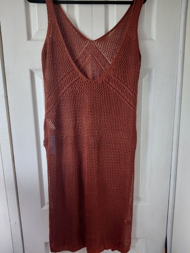 Crochet brown beack maxi cover - crochet,