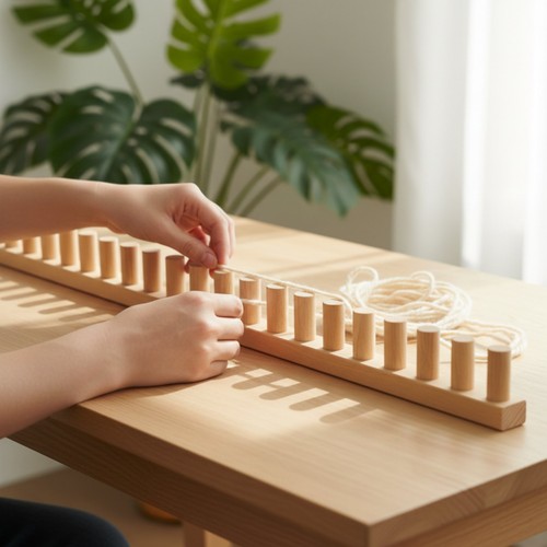Wooden weaving loom - wooden,
