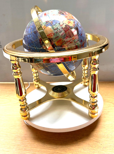 Lapis lazuli round world - round, globe