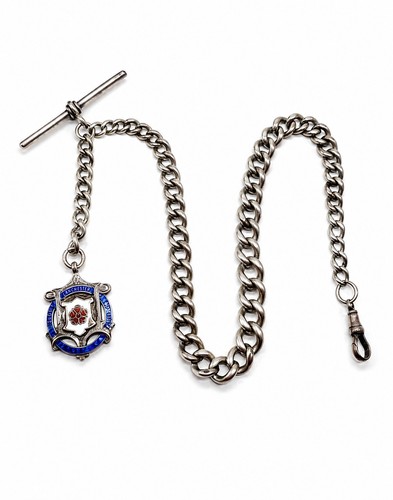 Sterling silver pocket - silver, watch