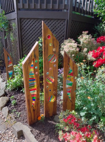 Large stained glass - 3, garden