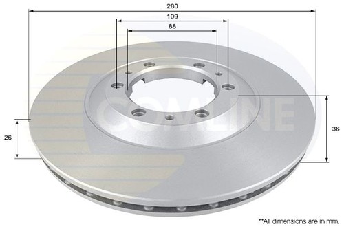 Brake disc front fits - front, isuzu