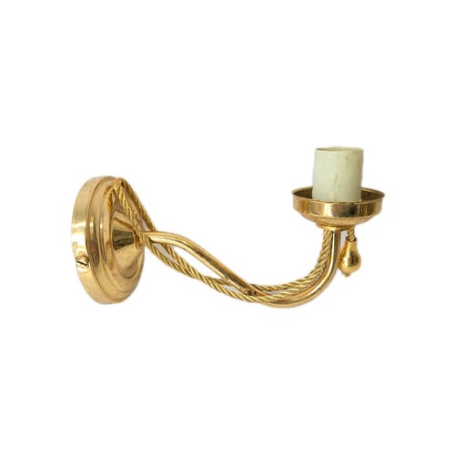 Modern rope sconce brass - modern,