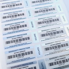 Tamper Proof Stickers 2-part