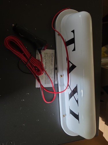 12v taxi cab sign roof - sign, top