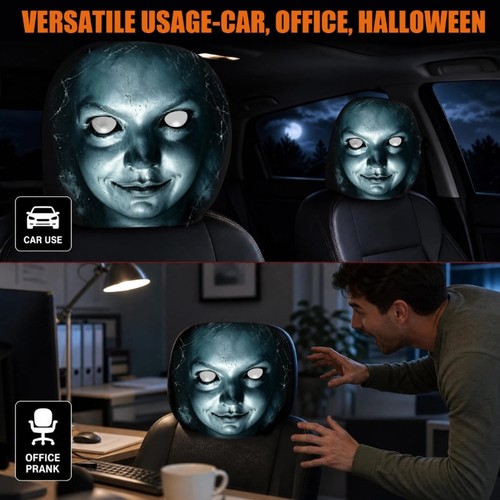 Car cabin headrest - car,