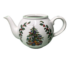 Arthur Wood Christmas Tree Teapot Base Missing Lid