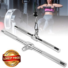 Multi Cable Straight Bar Handle Lat Pull Down Handle Bar Rope Biceps Triceps Gym
