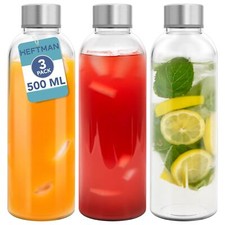 Heftman clear glass bottles - clear,