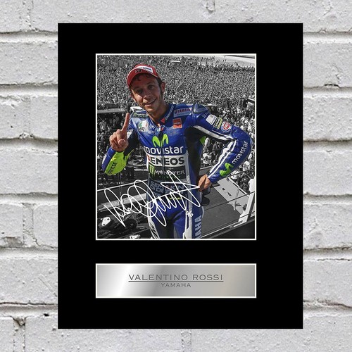 Valentino rossi signed mounted - valentino,