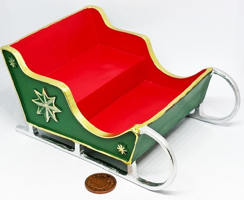 Dolls house christmas sleigh - dolls,