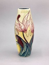 Black Ryden Dancing Wind Design 8 Inch Vase By Samantha Johnson c2003