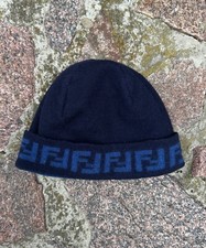 FENDI Hat Beanie Zucca FF Logo