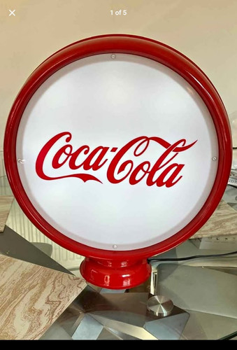 Coca cola round lighted - coca-cola,