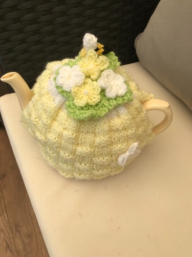 Hand knitted basket weave - hand,