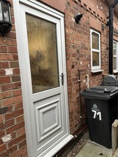 UPVC Half Glazed Back Door and Frame