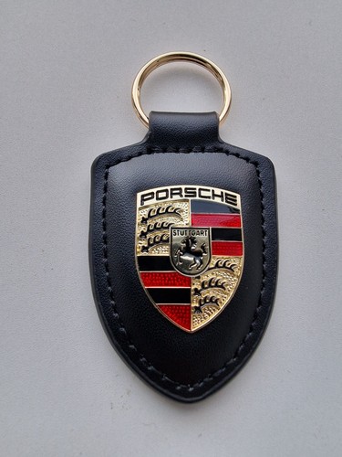 Porsche leather crest car - porsche,
