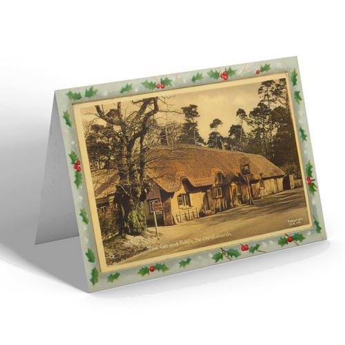 Xmas notelet vintage - -,