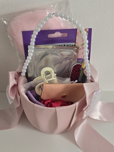 Pink satin flower girl - satin,