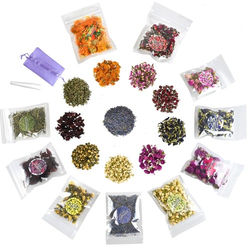 Natural dried flowers kit - dried, 10