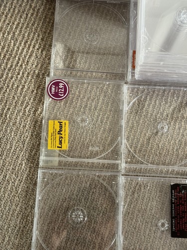 Empty clear jewel cases - empty,