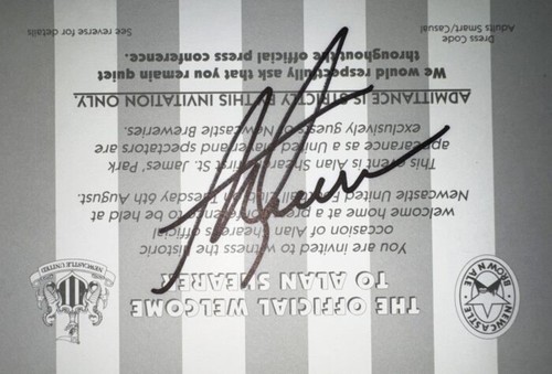 Rare signed alan shearer - rare,