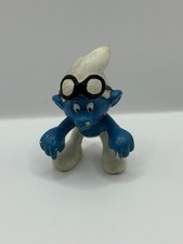 40203 Super Smurf on Tricycle Bike Schleich / Peyo 1982 Vintage Missing Tricycle