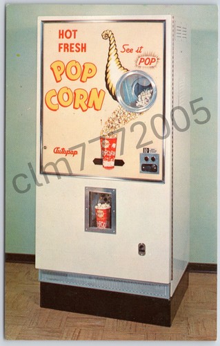 Postcard auto pop coin - postcard,