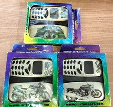 3 x Nokia NK3330 Foneart Phone Cases - Boxed Unused - Motorbikes & Car Artwork