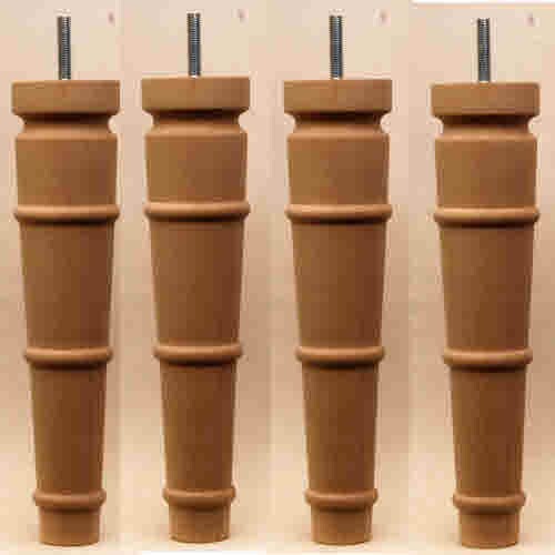 Elegant turned wooden legs - turned,